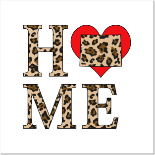 Wyoming Home Leopard Print Posters and Art